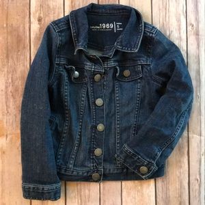 (Baby Gap) Girls dark denim jean jacket 5T